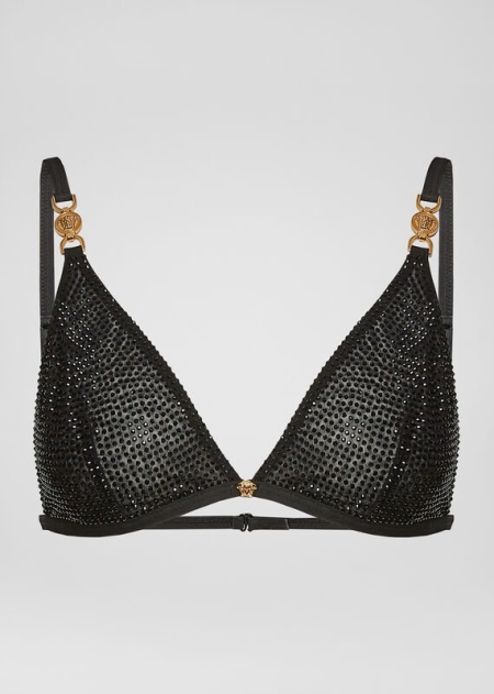 Bralette Versace Versace Crystal-Embellished Dama | LXWJYBD-30